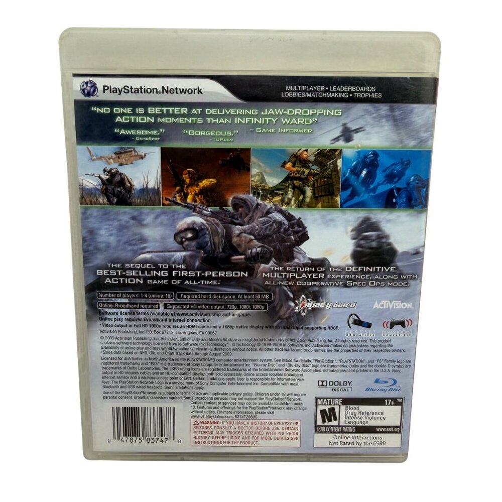 Playstation 3 PS3 - Call of Duty: Modern Warfare 2 - CIB - Tested/Works - Picture 2 of 4